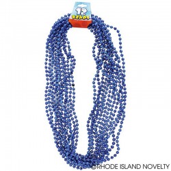 33" 7mm  Blue Beads...