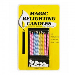 24 Magic Re-Light Candles...