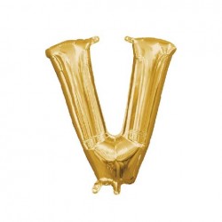 Globo No.28 Gold Letter 'V"