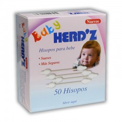 Hisopos Herd'z para bebe 50...